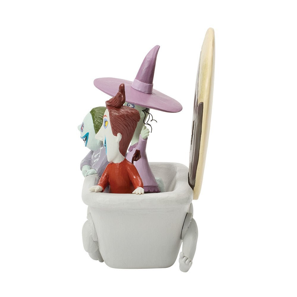 Disney Traditions: Lock, Shock & Barrel met Oogie Boogie Beeldje – Nightmare Before Christmas - Fans Geek Storeproduct_typeEnesco