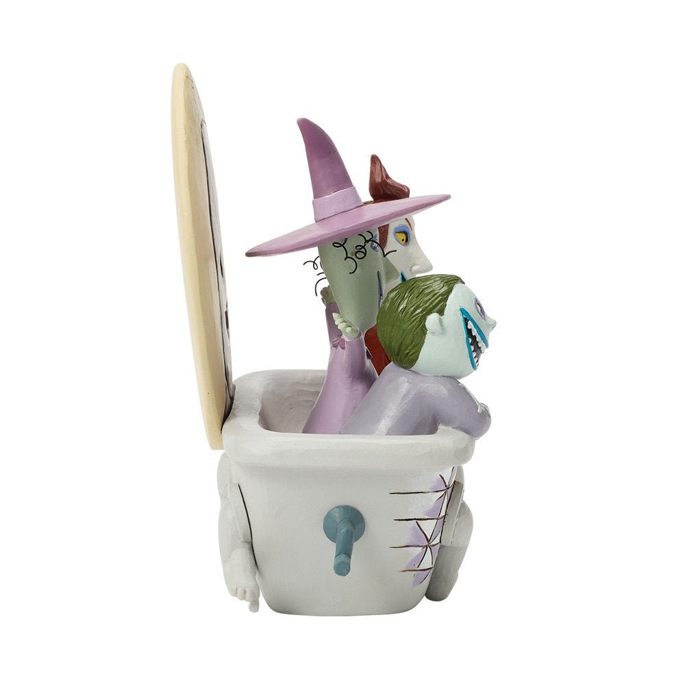 Disney Traditions: Lock, Shock & Barrel met Oogie Boogie Beeldje – Nightmare Before Christmas - Fans Geek Storeproduct_typeEnesco