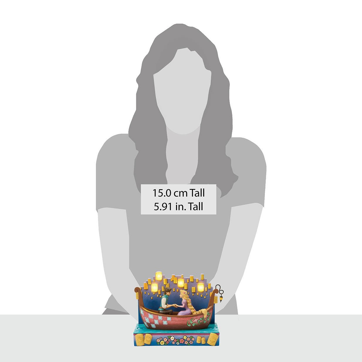 Disney Traditions Rapunzel & Flynn Rider Boot met LED Lampionnen – Jim Shore | Tangled 15 Jaar | 21 cm - Fans Geek Storeproduct_typeDisney Traditions (Enesco)