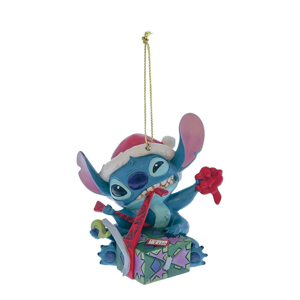 Disney Traditions – Stitch Pakt Cadeau Uit | Kerstboomornament | 7,5 cm - Fans Geek Storeproduct_typeDisney Traditions (Enesco)
