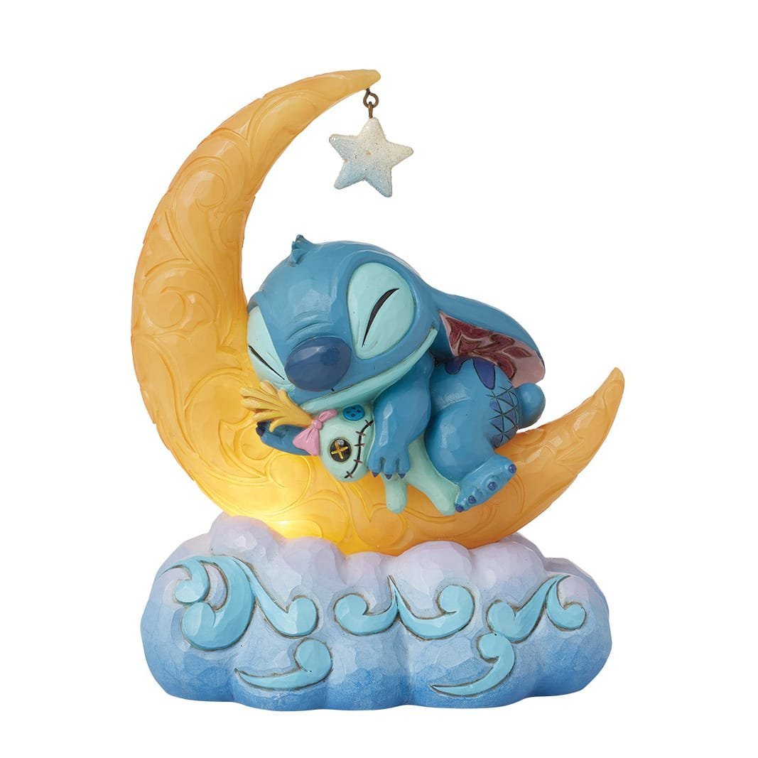 Disney Traditions – Stitch & Scrump op Lichtgevende Maan | Jim Shore | 19,5 cm - Fans Geek Storeproduct_typeDisney Traditions (Enesco)
