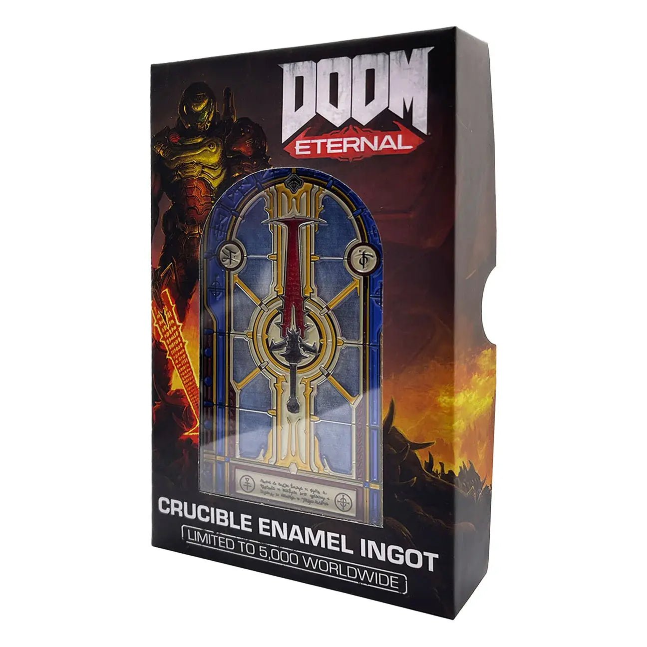 DOOM: Limited Edition Crucible Sword Stained Glass Window Ingot - Fans Geek Store