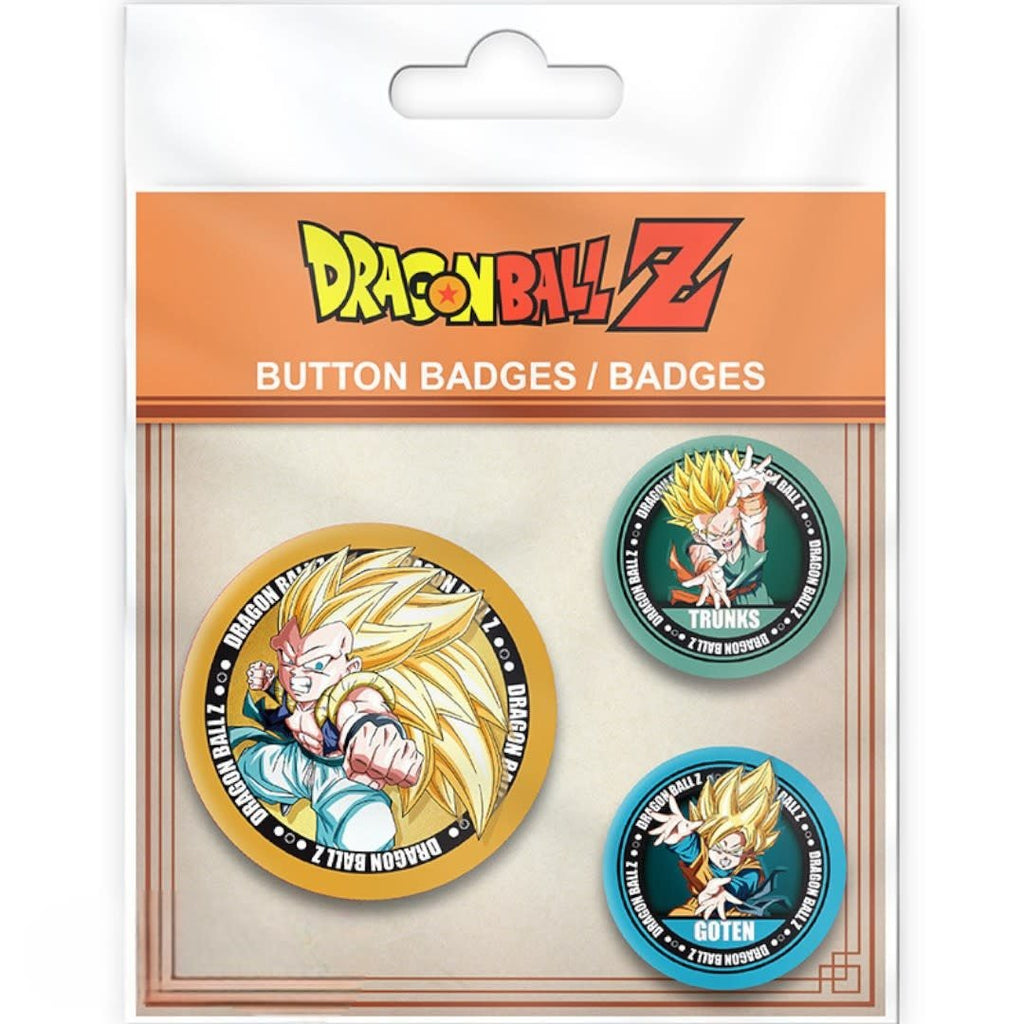 DRAGON BALL - Badge Pack - DBZ/Trunks, Goten & Gotrunks - Fans Geek Store