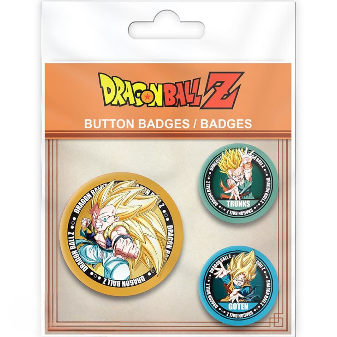 DRAGON BALL - Badge Pack - DBZ/Trunks, Goten & Gotrunks - Fans Geek Store
