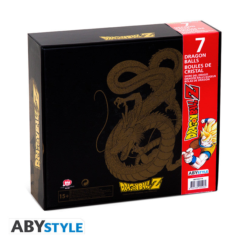 Dragon Ball Collectorbox met 7 Acrylkristalbollen en Displaydoos