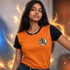 Dragon Ball dames-T-shirt Kame-symbool oranje - Fans Geek Storeproduct_type#ABYstyle