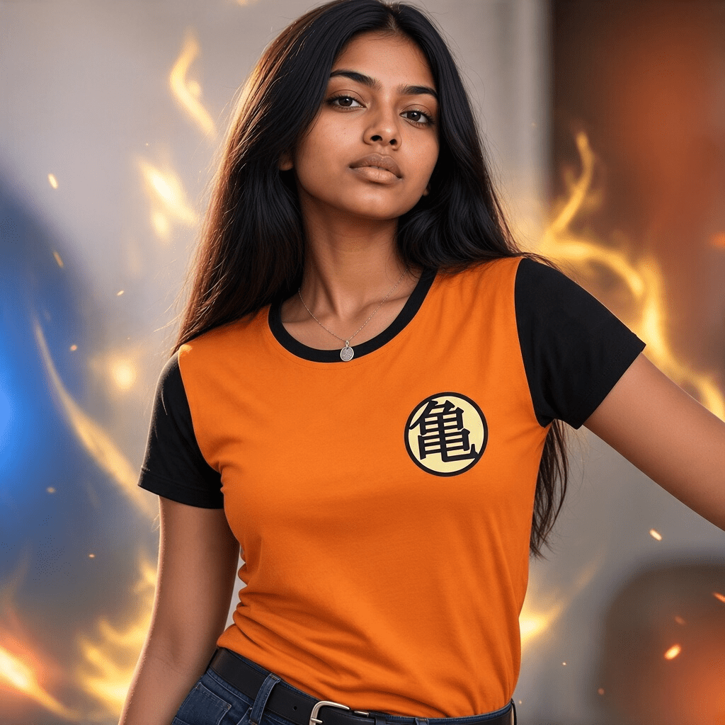 Dragon Ball dames-T-shirt Kame-symbool oranje - Fans Geek Storeproduct_type#ABYstyle
