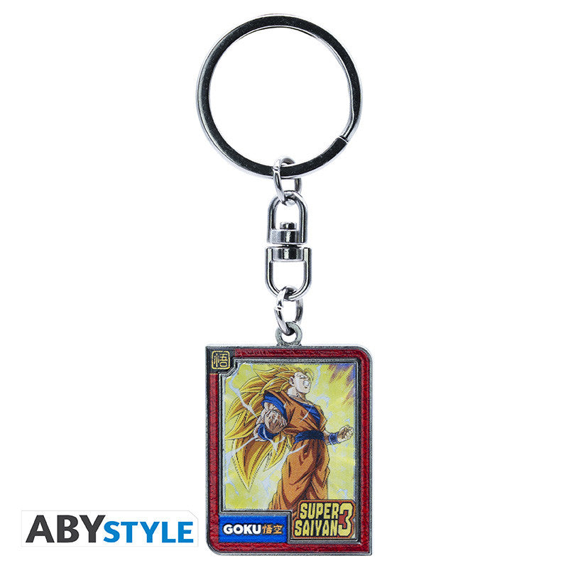 Dragon Ball Z Lenticulaire Sleutelhanger Goku Super Saiyan 3 ABYstyle Metaal 3.8x3cm