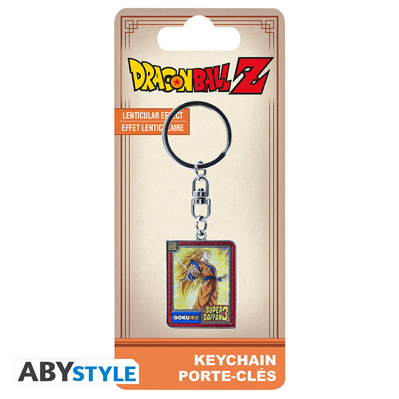 Dragon Ball Z Lenticulaire Sleutelhanger Goku Super Saiyan 3 ABYstyle Metaal 3.8x3cm