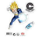 DRAGON BALL - Stickers - 16x11cm/ 2 sheets - DBZ/ Goku - Vegeta - Fans Geek Store