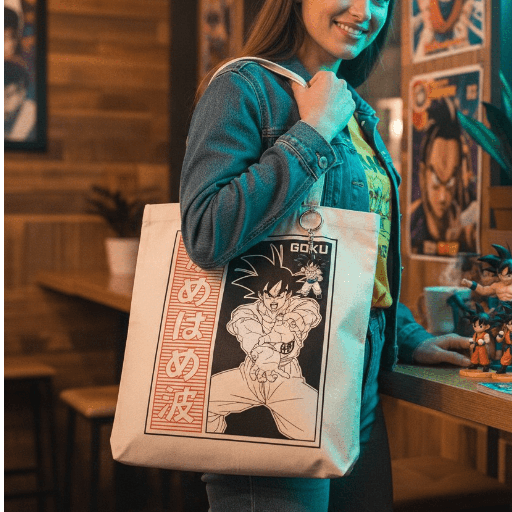 Dragon Ball Super Goku Kamehameha katoenen draagtas - Fans Geek Storeproduct_type#ABYstyle