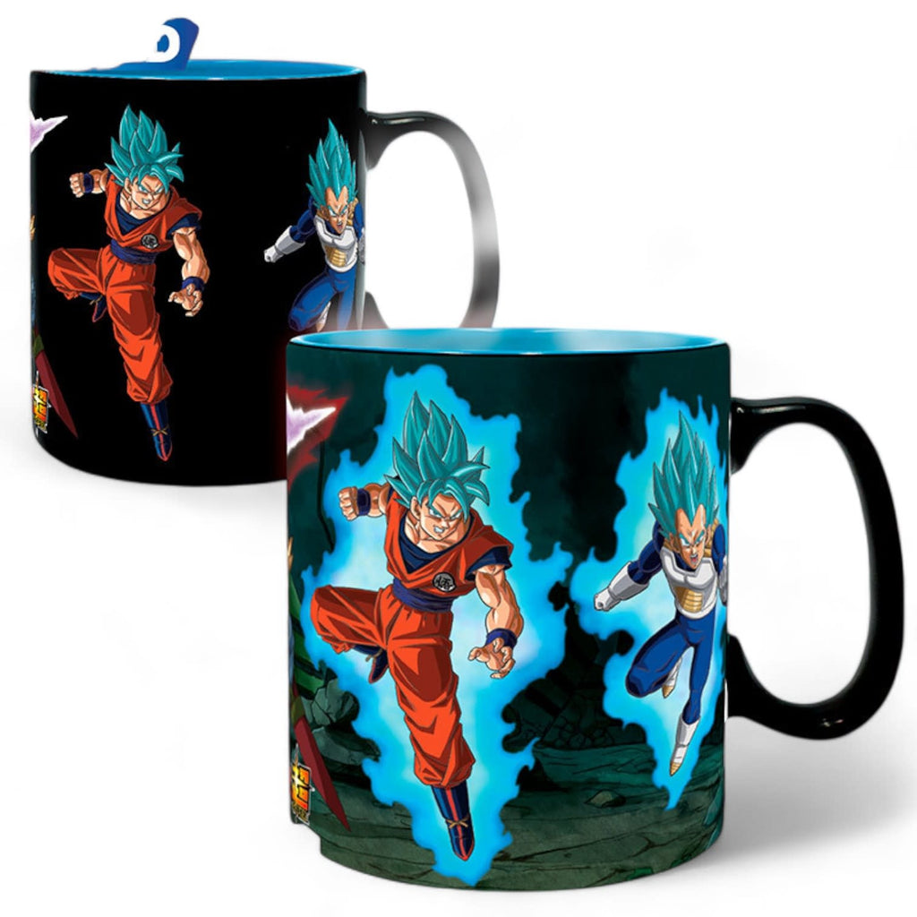 DRAGON BALL SUPER - Mug Heat Change - 460 ml SaiyansvsBlack - Fans Geek Store