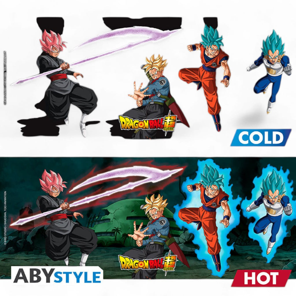 DRAGON BALL SUPER - Mug Heat Change - 460 ml SaiyansvsBlack - Fans Geek Store