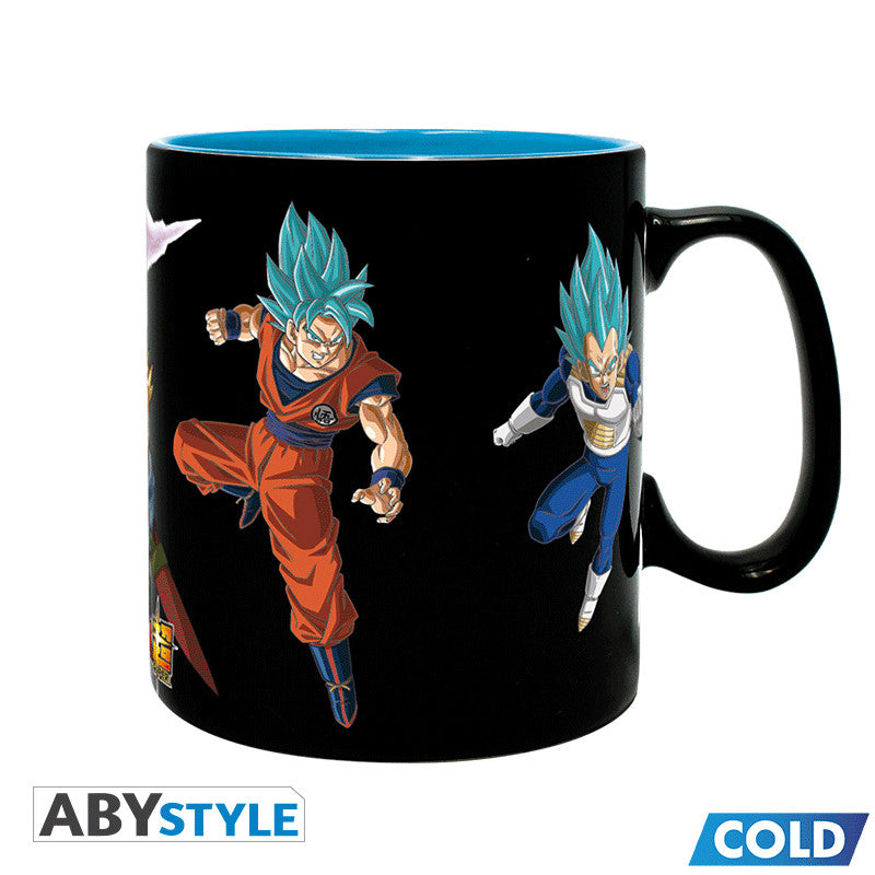Dragon Ball Super Warmte Veranderende Mok Saiyans vs Black ABYstyle 460ml