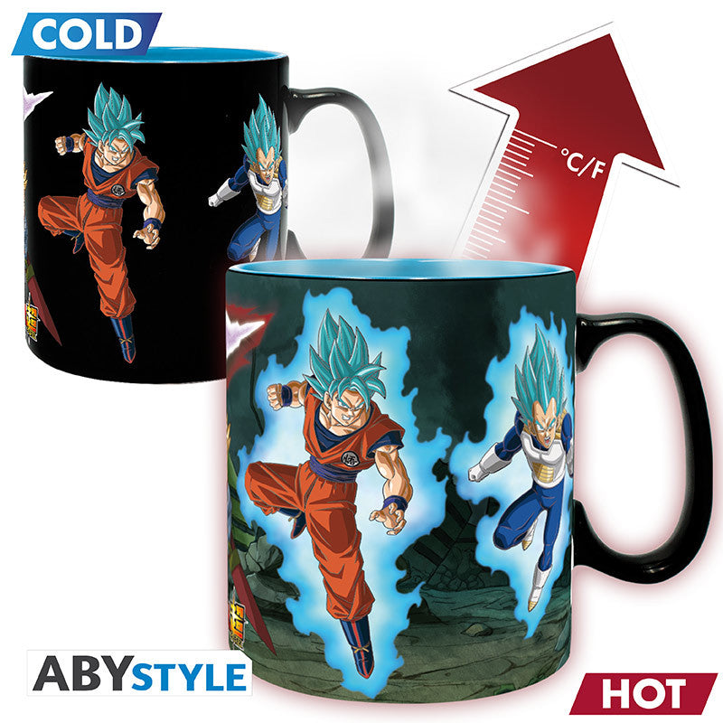 Dragon Ball Super Warmte Veranderende Mok Saiyans vs Black ABYstyle 460ml