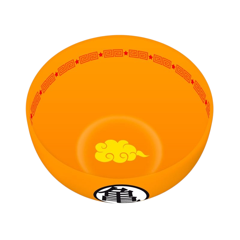Fans Geek Store Dragon Ball Z Goku ceramic bowl in orange with iconic symbols and a 600ml capacity