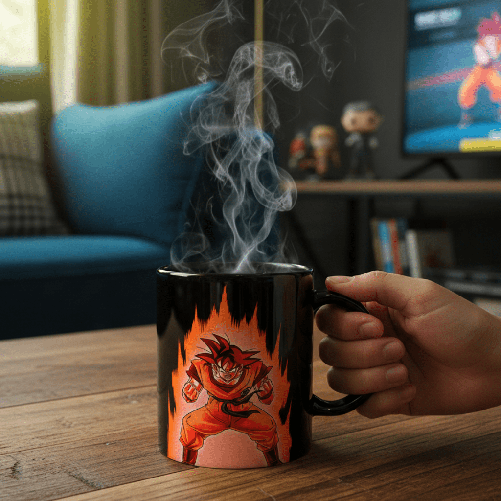 Dragon Ball Z Goku warmtegevoelige glazen mok - Fans Geek Storeproduct_type#ABYstyle