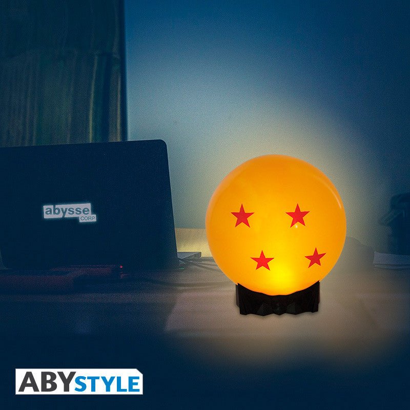 Dragon Ball Z LED Kristallen Bol Lamp, Goku's 4 Sterren Draagbare USB Oplaadbare Verlichting - Fans Geek Storeproduct_typeABYstyle