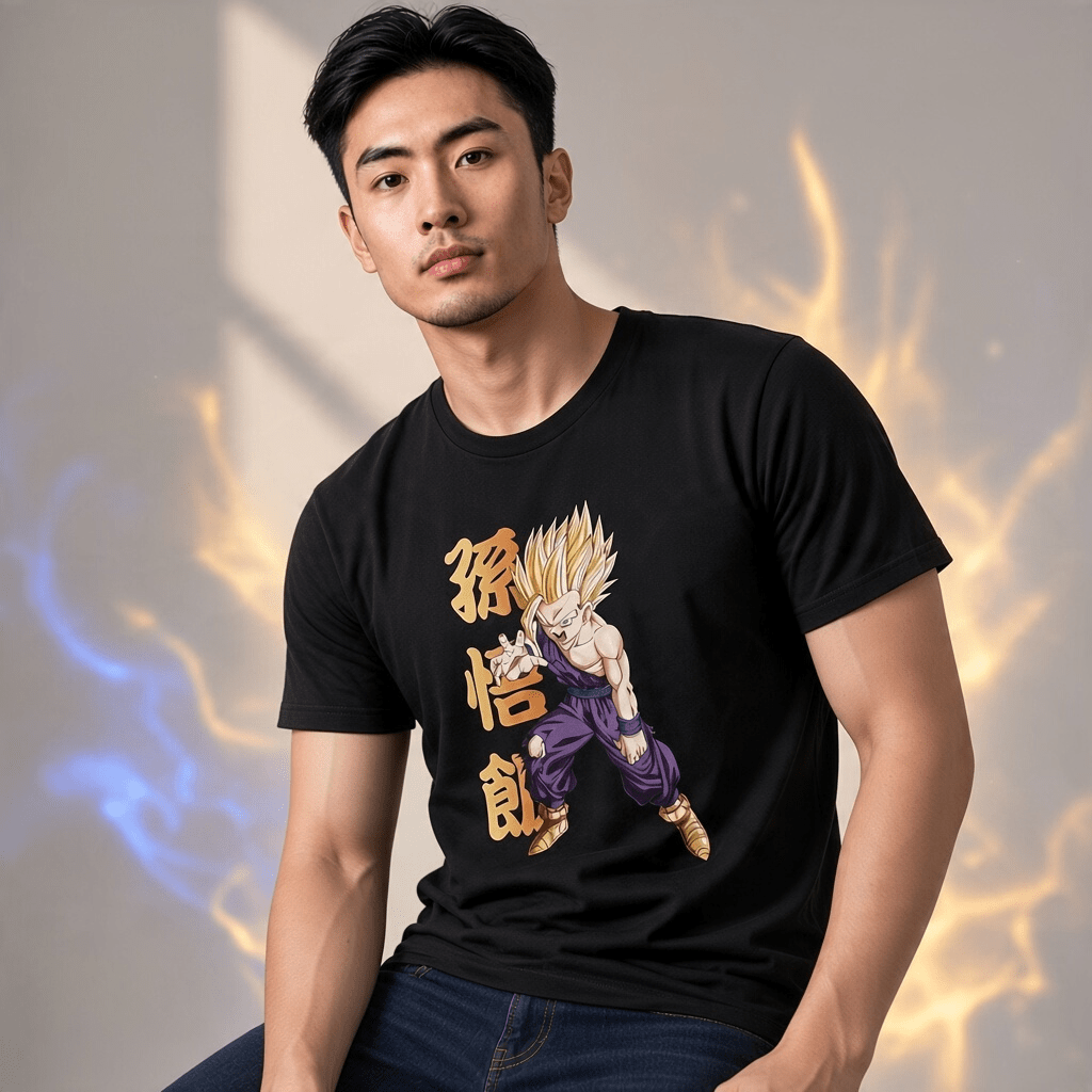 Dragon Ball Z T-shirt Gohan zwart - Fans Geek Storeproduct_type#ABYstyle