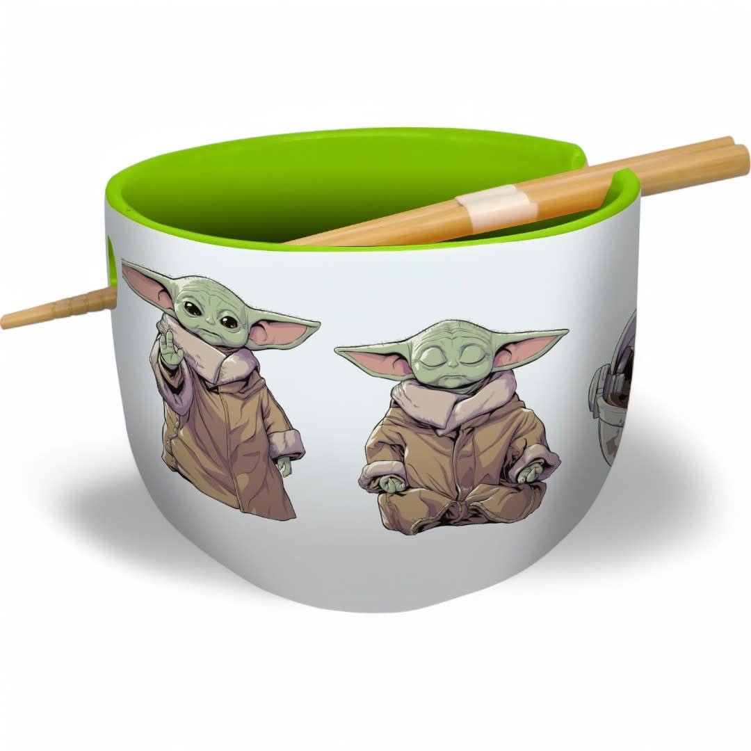 Star Wars: The Mandalorian - Grogu Ramen Bowl with Chopsticks - Fans Geek Store