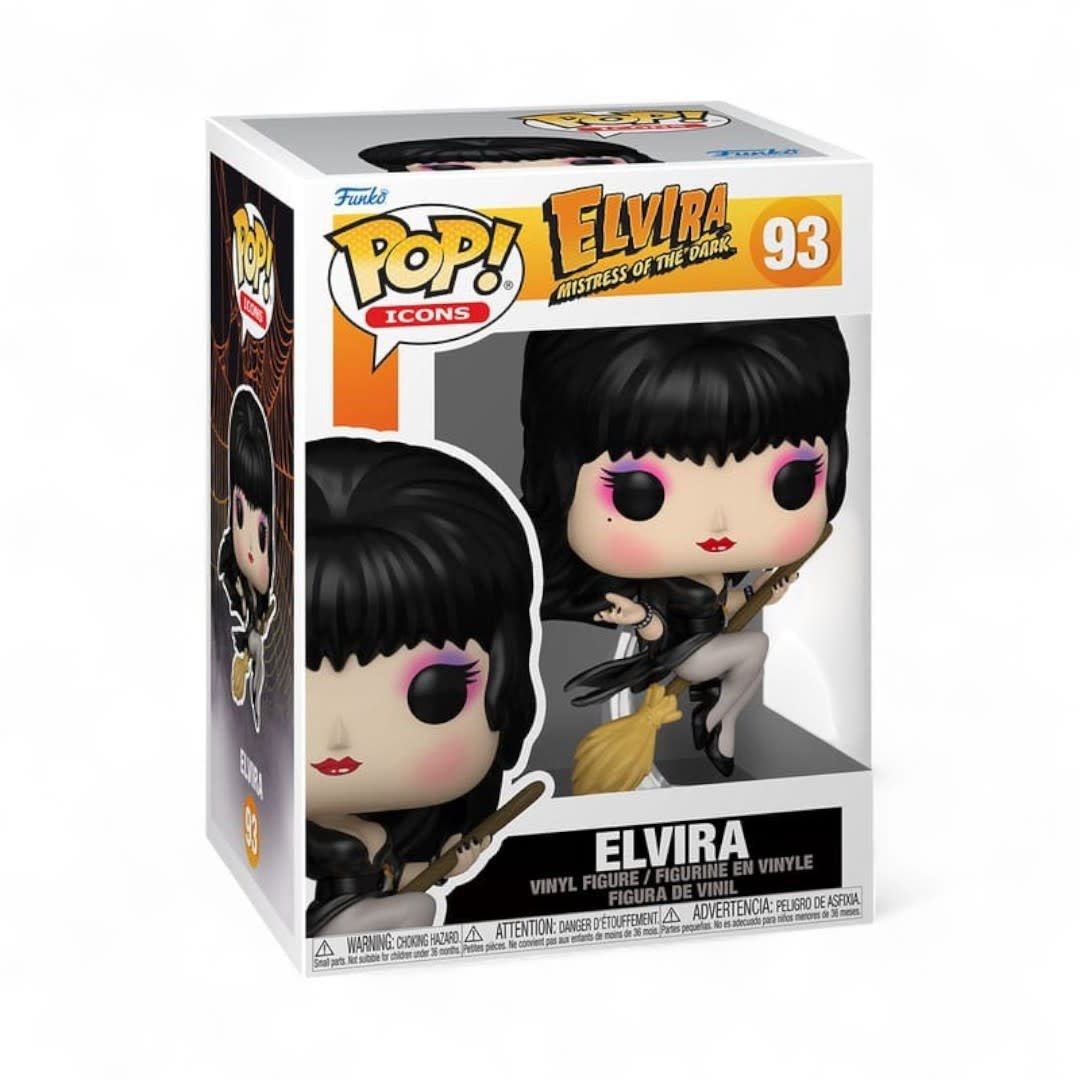 Elvira POP! Icons Vinyl Figure Elvira Broom - Fans Geek Store