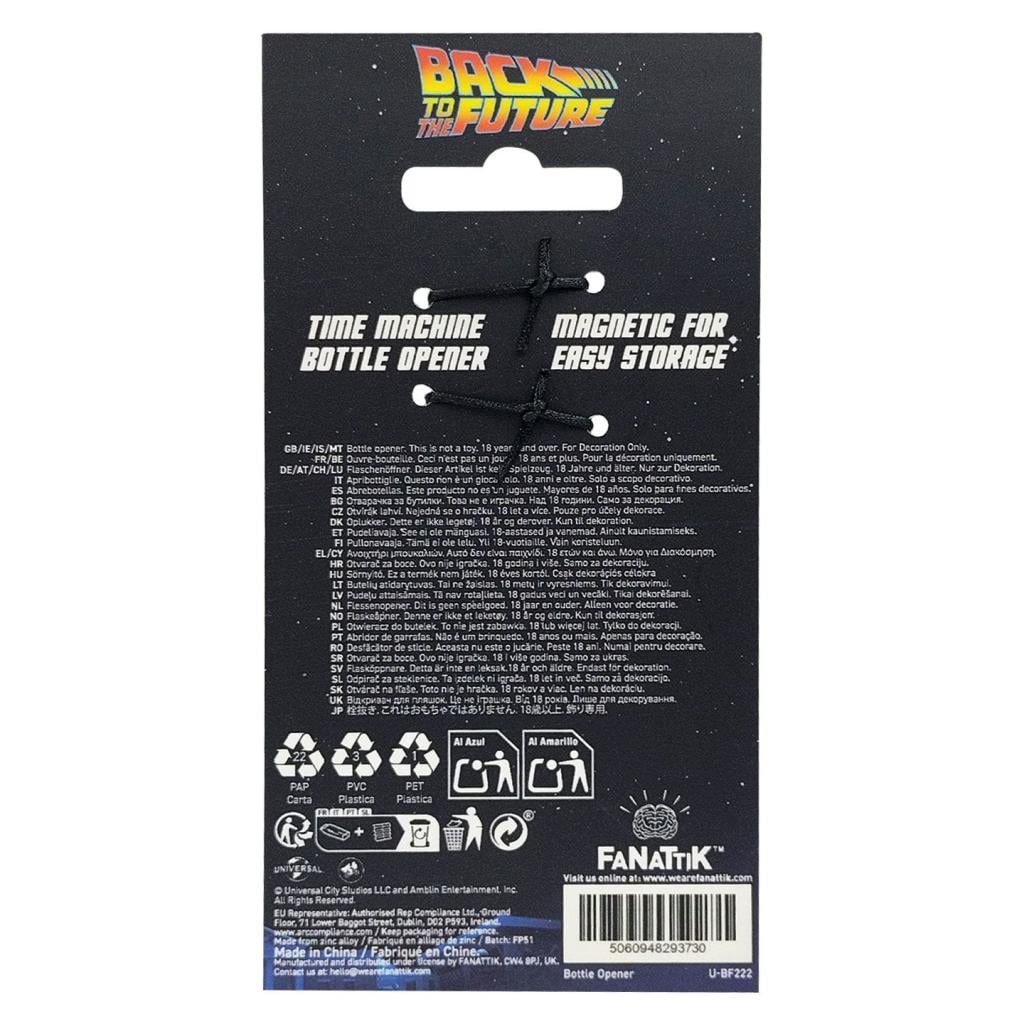 Fanattik Back To The Future Delorean Bottle Opener Silver - Fans Geek Storeproduct_typeFanattik
