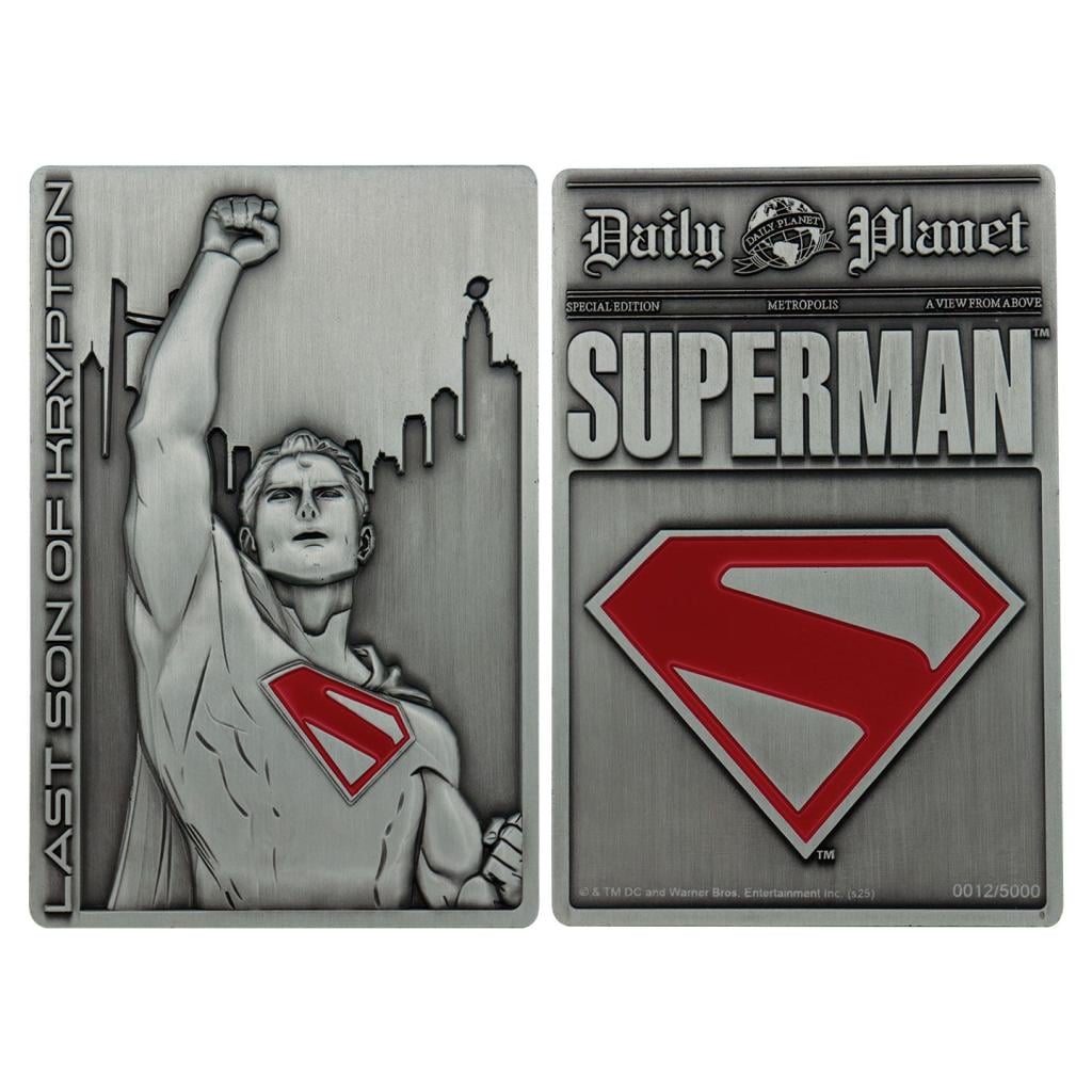 Fanattik Superman 2025 Laatste Zoon Van Krypton Limited Edition Ingot Metaal - Fans Geek Storeproduct_typeFanattik