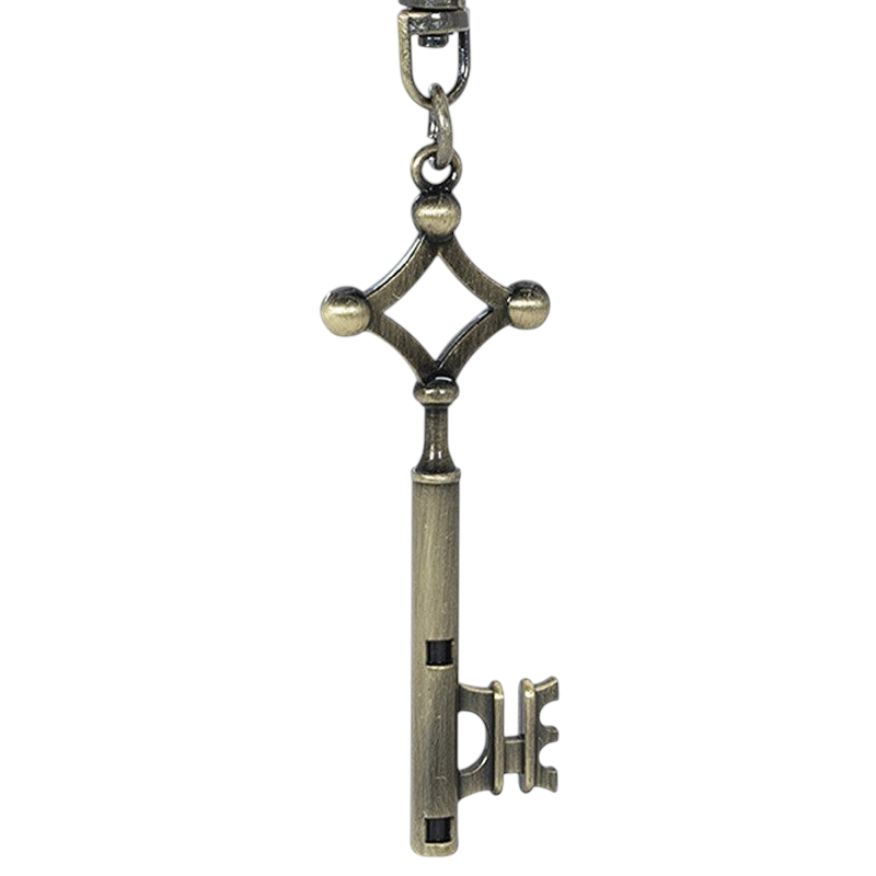 Fans Geek Store Attack on Titan 3D metal keychain featuring Eren Yeager's iconic basement key design