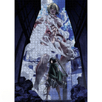 Fans Geek Store Attack on Titan 1000-piece puzzle featuring Mikasa Ackerman facing the Female Titan in battle.