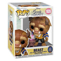 Fans Geek Store Funko Pop! Disney Beast vinyl figure holding an enchanted rose in a display window box