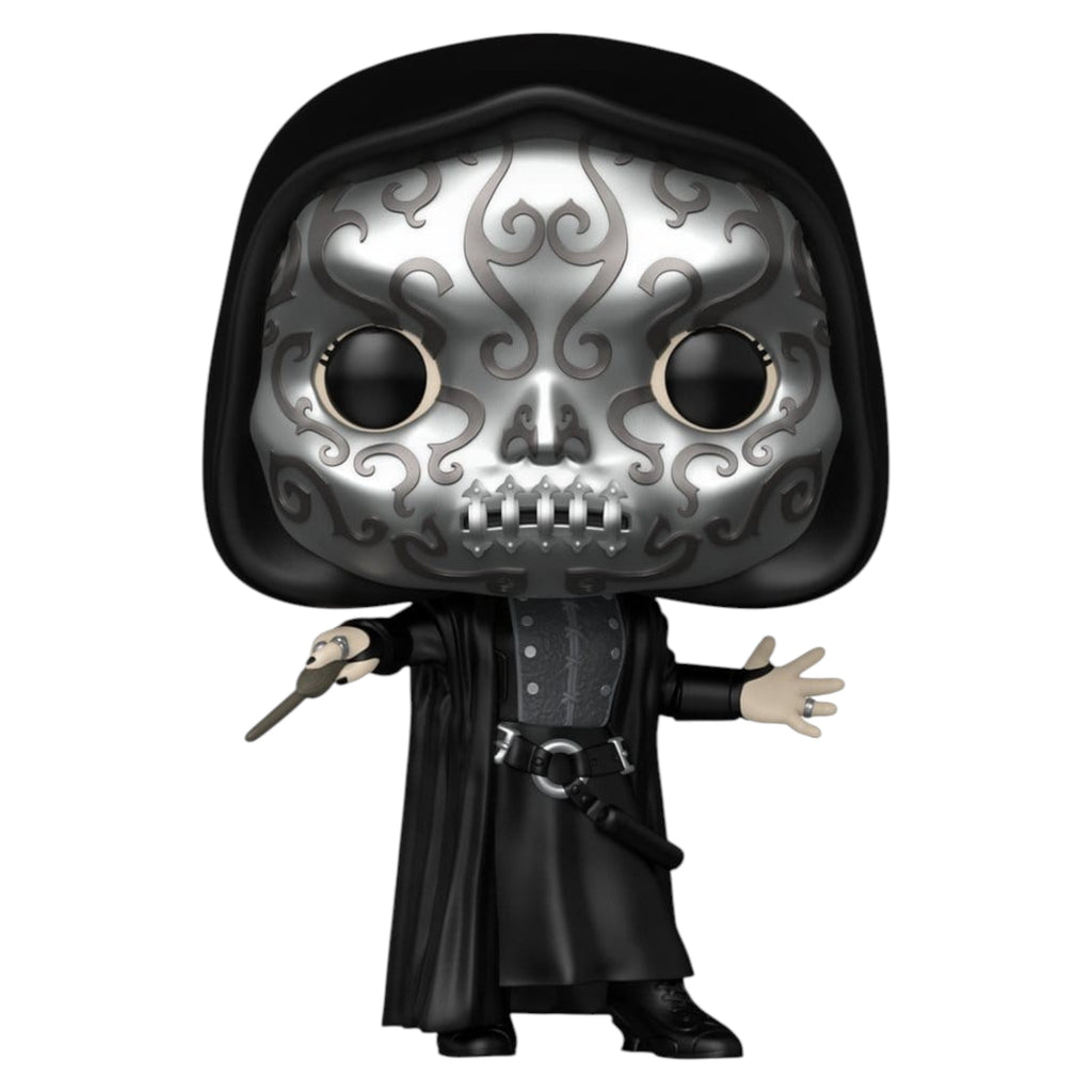 Fans Geek Store Bellatrix Lestrange Funko Pop vinyl figure wearing a silver death eater mask and black robes