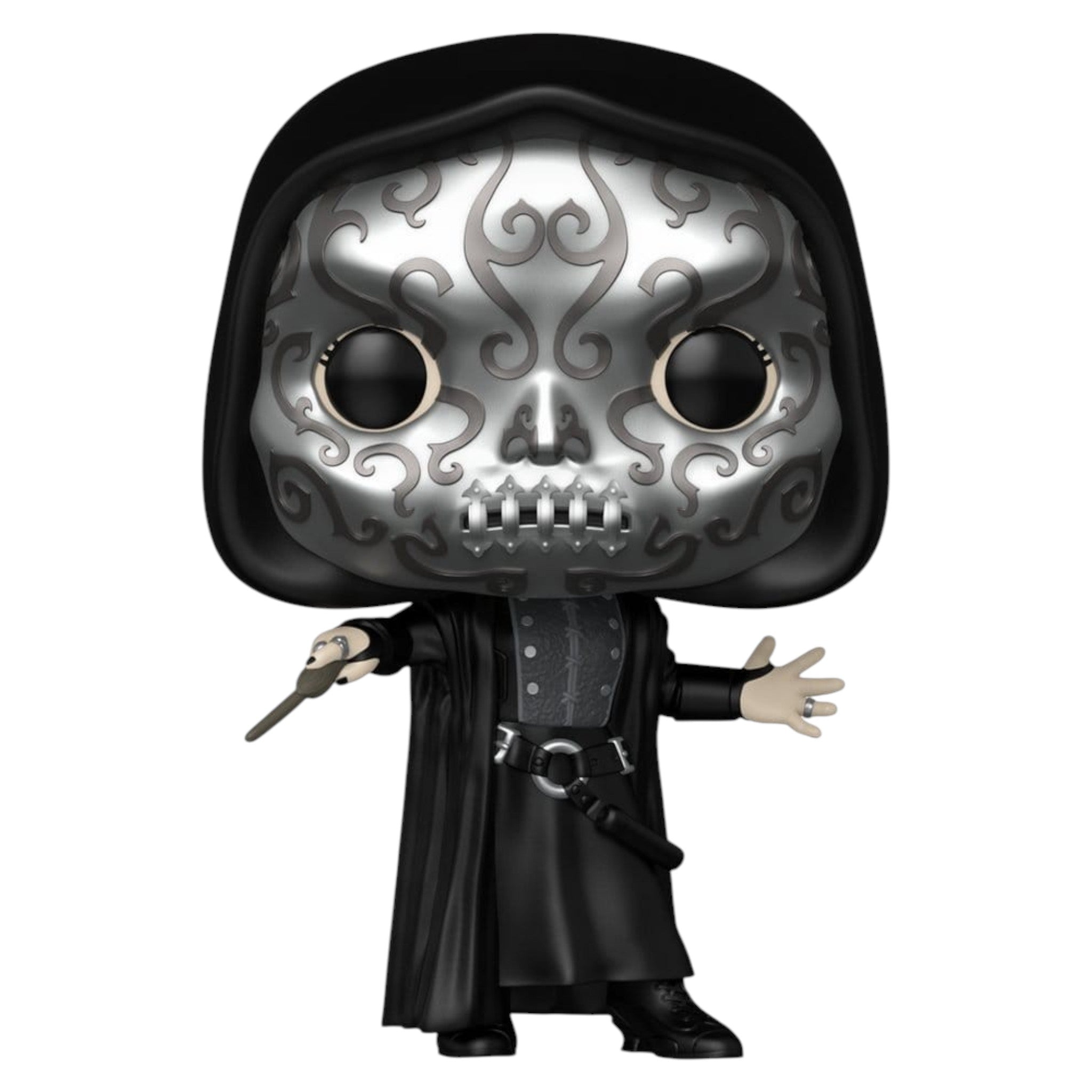 Fans Geek Store Bellatrix Lestrange Funko Pop vinyl figure wearing a silver death eater mask and black robes