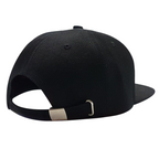 Fans Geek Store black Dragon Ball snapback cap with adjustable metal buckle closure seen from the back