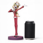 Fans Geek Store 24cm PVC statue of Charlie Morningstar from Hazbin Hotel, featuring her signature red suit and base.