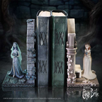 Fans Geek Store Corpse Bride Emily and Victoria hand-painted resin bookends set featuring gothic floral details