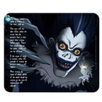 Fans Geek Store Death Note Ryuk mousepad with woven fabric surface and non-slip rubber base featuring Shinigami art