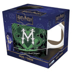 Fans Geek Store Harry Potter Draco Malfoy ceramic mug featuring Slytherin crest in a branded gift box