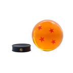 Fans Geek Store 7.5cm orange acrylic Dragon Ball replica with four red stars and a black display stand
