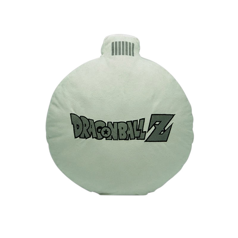 Fans Geek Store Dragon Ball Z radar plush pillow in soft green velboa with embroidered logo and sound feature