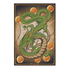 Fans Geek Store Dragon Ball Z Shenron maxiposter featuring the green dragon and seven dragon balls on laminated paper
