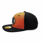 Fans Geek Store Dragon Ball snapback cap in black and orange with embroidered Kame symbol on the front