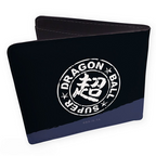 Fans Geek Store Dragon Ball Super vinyl wallet featuring a white circular logo on a black background