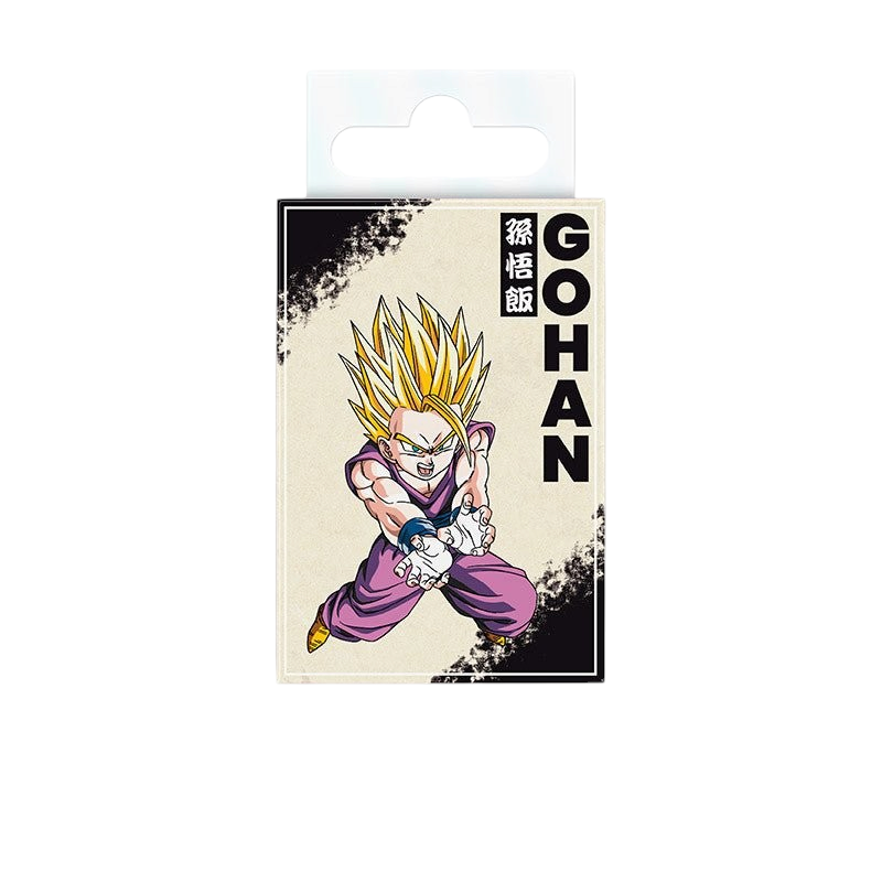 Fans Geek Store Dragon Ball Z Gohan magnet featuring the Super Saiyan character in a dynamic pose on matte paper