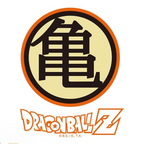 Fans Geek Store Dragon Ball Z glass beer mug featuring the iconic orange and black Kame symbol logo