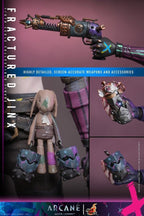Fans Geek Store Hot Toys 1/6 scale Fractured Jinx action figure accessories including Rhino Gun and rabbit doll