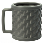 Fans Geek Store Game of Thrones House Stark 3D dolomite mug with grey textured wolf scale relief pattern