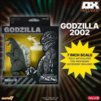 Fans Geek Store Super7 Godzilla 2002 Super Kaiju action figure in window box packaging with included accessory.