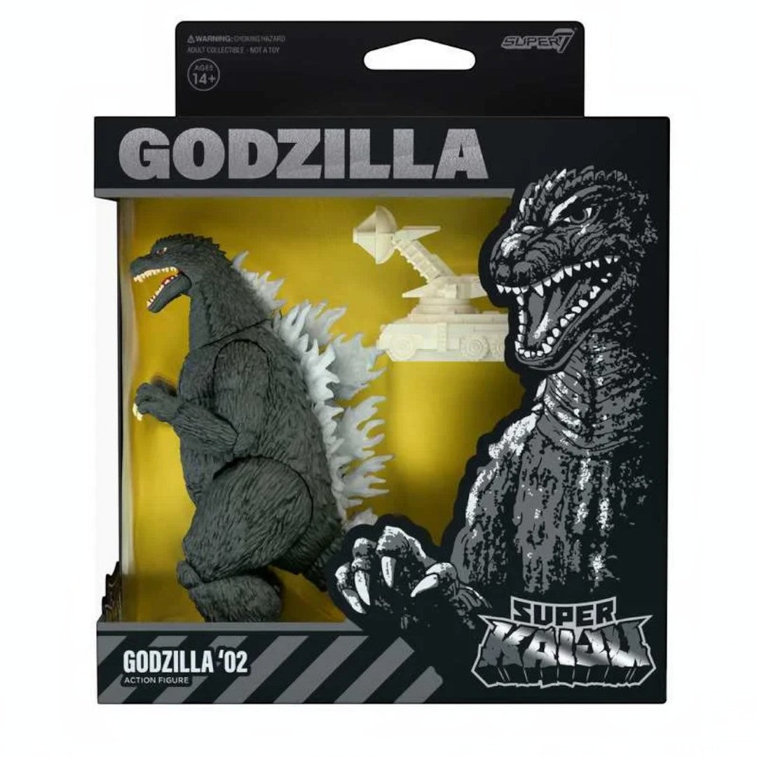 Fans Geek Store Super7 Godzilla 2002 Super Kaiju vinyl action figure in window box packaging