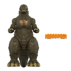Fans Geek Store Godzilla Minus One Super Kaiju action figure with textured dark skin and a miniature train accessory.
