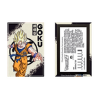 Fans Geek Store Dragon Ball Z Goku rectangular fridge magnet with matte finish showing front and back view
